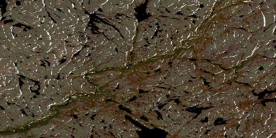 Lac Amarault Satellite Map 024H01 at 1:50,000 scale - National Topographic System of Canada (NTS) - Orthophoto