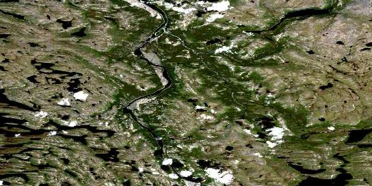 Air photo: Lac Noeud Coulant Satellite Image map 024H06 at 1:50,000 Scale