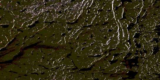 Lac Henrietta Satellite Map 024H07 at 1:50,000 scale - National Topographic System of Canada (NTS) - Orthophoto
