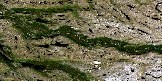 Ruisseau Naksaluk Satellite Map 024I11 at 1:50,000 scale - National Topographic System of Canada (NTS) - Orthophoto