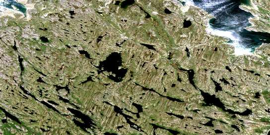 Riviere Marcol Satellite Map 024J09 at 1:50,000 scale - National Topographic System of Canada (NTS) - Orthophoto