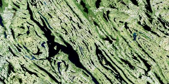 Lac Gerido Satellite Map 024K04 at 1:50,000 scale - National Topographic System of Canada (NTS) - Orthophoto