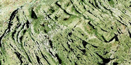 Lac Harveng Satellite Map 024K05 at 1:50,000 scale - National Topographic System of Canada (NTS) - Orthophoto