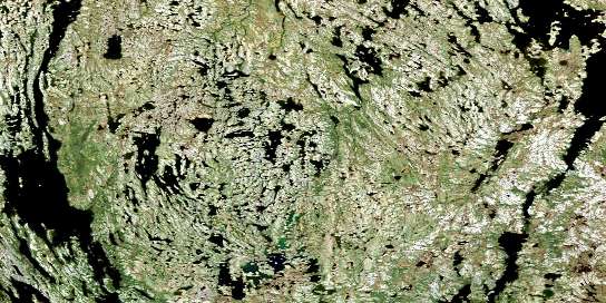 Lac Diana Satellite Map 024K07 at 1:50,000 scale - National Topographic System of Canada (NTS) - Orthophoto