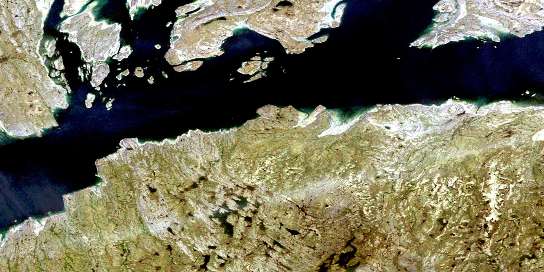 Air photo: Passage Aux Feuilles Satellite Image map 024K14 at 1:50,000 Scale
