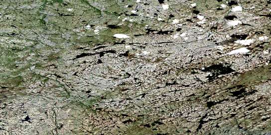 Lac Carlier Satellite Map 024L03 at 1:50,000 scale - National Topographic System of Canada (NTS) - Orthophoto