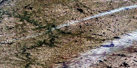 Riviere Qijuttuuq Satellite Map 024L04 at 1:50,000 scale - National Topographic System of Canada (NTS) - Orthophoto