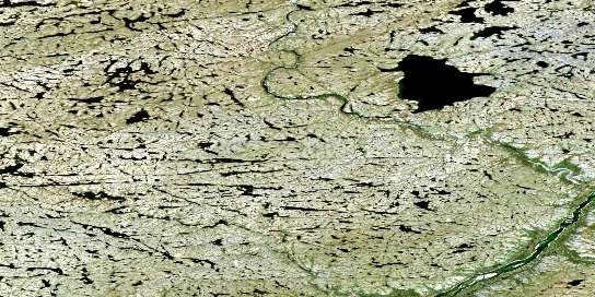 Air photo: Lac Dulhut Satellite Image map 024L10 at 1:50,000 Scale