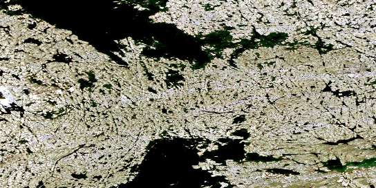 Air photo: Lac Lugerat Satellite Image map 024L13 at 1:50,000 Scale