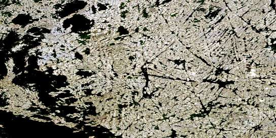 Lac Ney Satellite Map 024M04 at 1:50,000 scale - National Topographic System of Canada (NTS) - Orthophoto