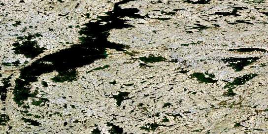Air photo: Lac Desclaux Satellite Image map 024M12 at 1:50,000 Scale