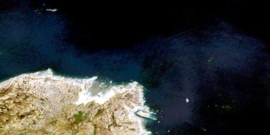 Air photo: Anse De Villiers Satellite Image map 024N06 at 1:50,000 Scale