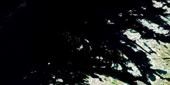 Air photo: Cap Kattaktoc Satellite Image map 024P05 at 1:50,000 Scale