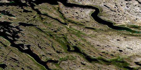 Air photo: Abloviak Fiord Satellite Image map 024P06 at 1:50,000 Scale