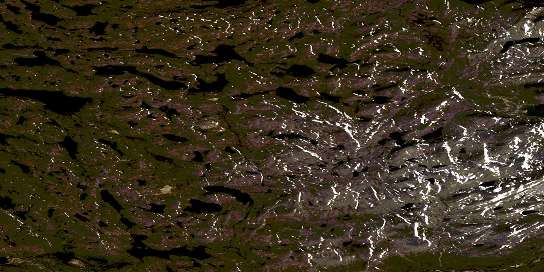 Air photo: Lac Baret Satellite Image map 024P15 at 1:50,000 Scale