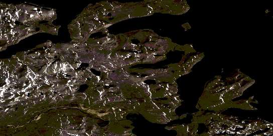Air photo: Eclipse Harbour Satellite Image map 024P16 at 1:50,000 Scale