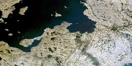 Air photo: Diana Bay Satellite Image map 025C13 at 1:50,000 Scale