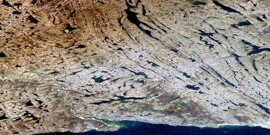 Air photo: Kangirsuk Satellite Image map 025D01 at 1:50,000 Scale