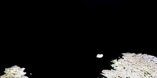 Quaqtaq Satellite Map 025F04 at 1:50,000 scale - National Topographic System of Canada (NTS) - Orthophoto