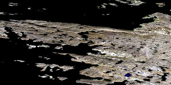 Air photo: Wharton Harbour Satellite Image map 025M05 at 1:50,000 Scale