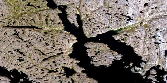Air photo: Cornelia Channel Satellite Image map 025O12 at 1:50,000 Scale