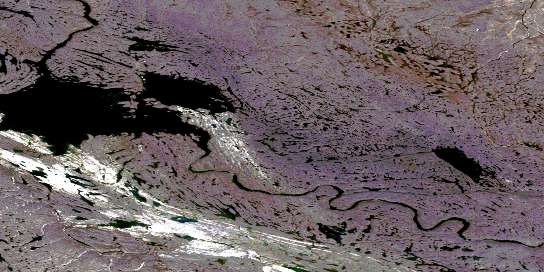 Air photo: Anakudluk Lake Satellite Image map 026C03 at 1:50,000 Scale