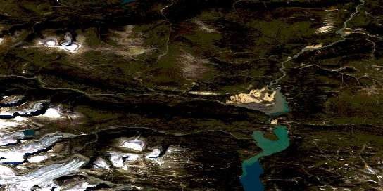 Air photo: Circle Lake Satellite Image map 026I09 at 1:50,000 Scale