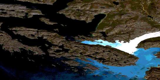 Air photo: Kekertelung Island Satellite Image map 026J07 at 1:50,000 Scale
