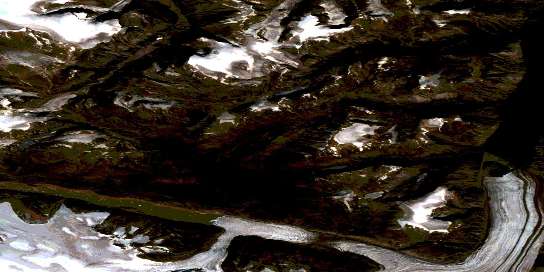 No Title Satellite Map 026O09 at 1:50,000 scale - National Topographic System of Canada (NTS) - Orthophoto