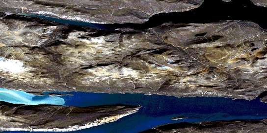 Air photo: Kingnelling Fiord Satellite Image map 026P08 at 1:50,000 Scale