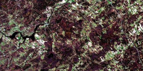 Merrickville Satellite Map 031B13 at 1:50,000 scale - National Topographic System of Canada (NTS) - Orthophoto