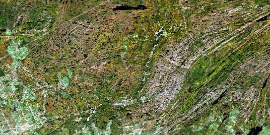 Kaladar Satellite Map 031C11 at 1:50,000 scale - National Topographic System of Canada (NTS) - Orthophoto