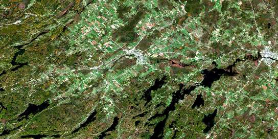 Perth Satellite Map 031C16 at 1:50,000 scale - National Topographic System of Canada (NTS) - Orthophoto