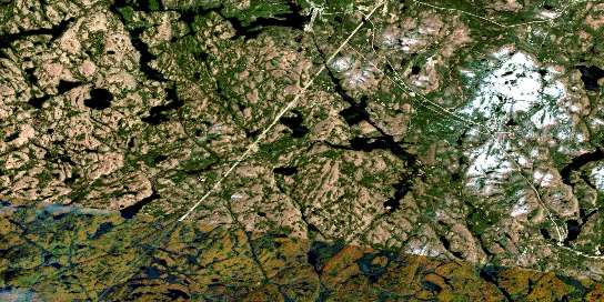 Air photo: Whitney Satellite Image map 031E08 at 1:50,000 Scale