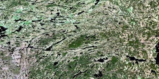 Air photo: Golden Valley Satellite Image map 031E13 at 1:50,000 Scale