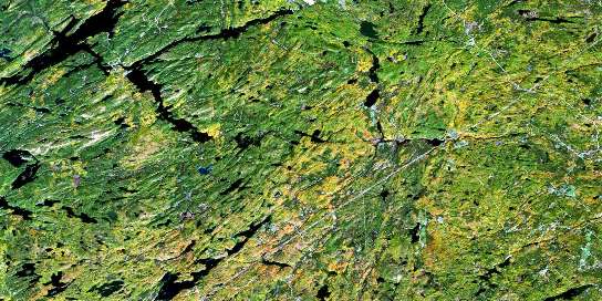 Clyde Forks Satellite Map 031F02 at 1:50,000 scale - National Topographic System of Canada (NTS) - Orthophoto