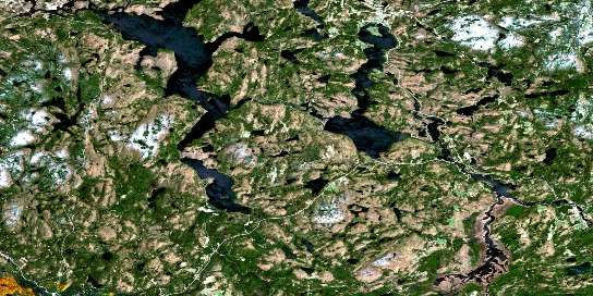 Barry's Bay Satellite Map 031F05 at 1:50,000 scale - National Topographic System of Canada (NTS) - Orthophoto