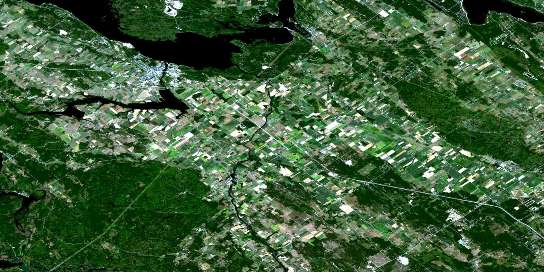 Arnprior Satellite Map 031F08 at 1:50,000 scale - National Topographic System of Canada (NTS) - Orthophoto