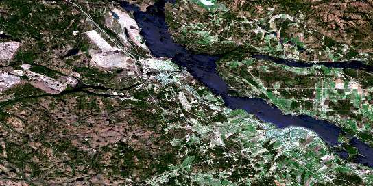 Pembroke Satellite Map 031F14 at 1:50,000 scale - National Topographic System of Canada (NTS) - Orthophoto