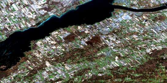 Huntingdon Satellite Map 031G01 at 1:50,000 scale - National Topographic System of Canada (NTS) - Orthophoto