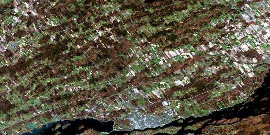 Cornwall Satellite Map 031G02 at 1:50,000 scale - National Topographic System of Canada (NTS) - Orthophoto