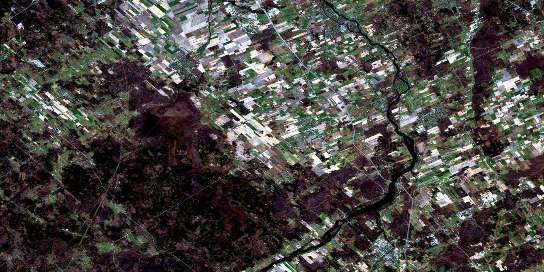 Kemptville Satellite Map 031G04 at 1:50,000 scale - National Topographic System of Canada (NTS) - Orthophoto