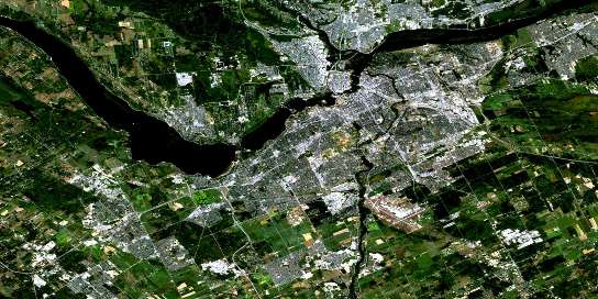 Ottawa Satellite Map 031G05 at 1:50,000 scale - National Topographic System of Canada (NTS) - Orthophoto