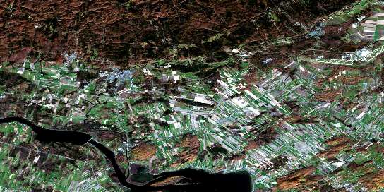 Air photo: Lachute Satellite Image map 031G09 at 1:50,000 Scale