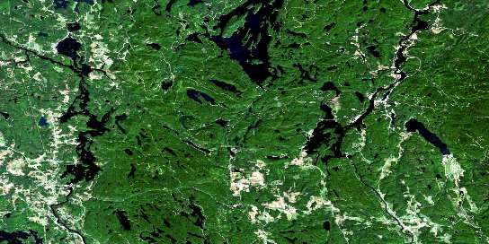 Low Satellite Map 031G13 at 1:50,000 scale - National Topographic System of Canada (NTS) - Orthophoto
