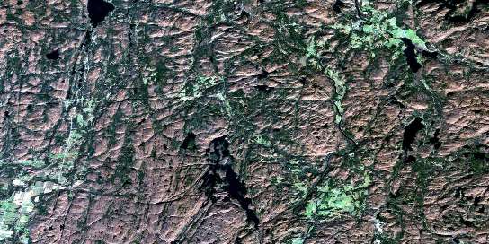 Arundel Satellite Map 031G15 at 1:50,000 scale - National Topographic System of Canada (NTS) - Orthophoto