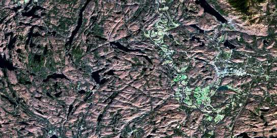 Air photo: Saint-Jovite Satellite Image map 031J02 at 1:50,000 Scale
