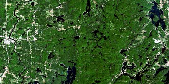 Air photo: Maniwaki Satellite Image map 031J05 at 1:50,000 Scale