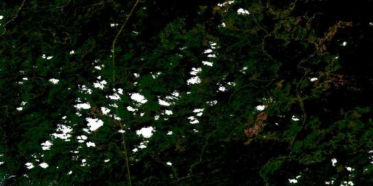 Lac De La Maison De Pierre Satellite Map 031J15 at 1:50,000 scale - National Topographic System of Canada (NTS) - Orthophoto