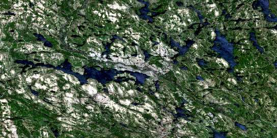 Air photo: Lac St-Patrice Satellite Image map 031K06 at 1:50,000 Scale